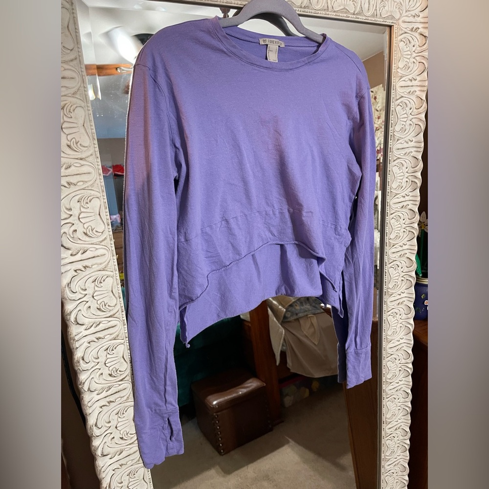 Forever 21 Lavender Long Sleeve Top